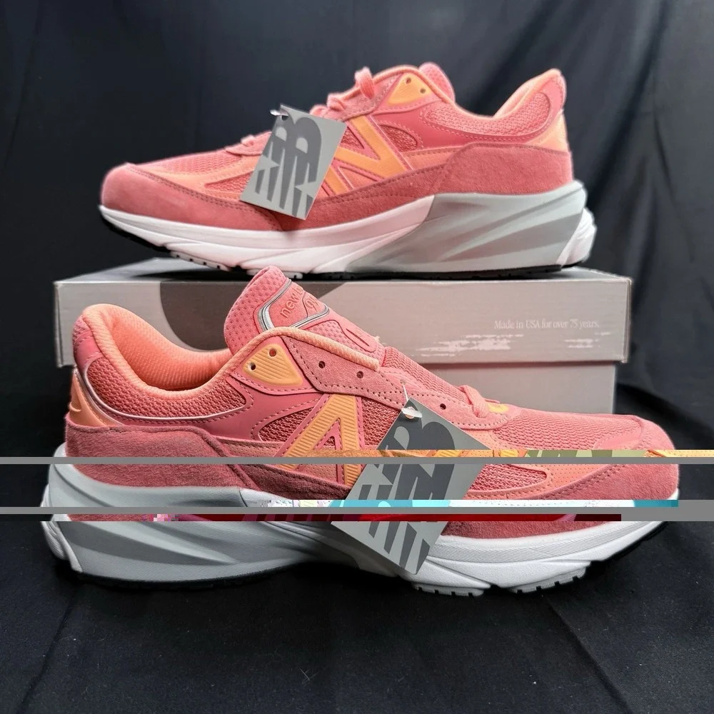 Size 11 New Balance 990 Made in USA Men's Shoes Sunrise Rose Salmon U990SR6